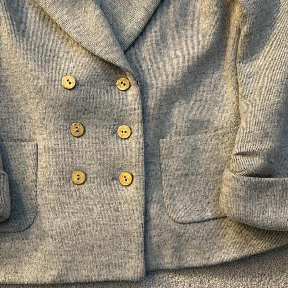 Cartonnier Anthropologie gray wool blend double breasted jacket - Picture 5 of 9